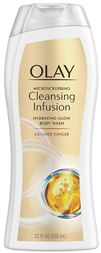 Olay Microscrubbing Cleansing Infusion Body Wash, Crushed Ginger, 22 oz