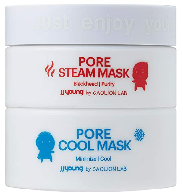 JJ Young Pore Steam & Cool Mask - Cleanses Pores, Removes Dead Skin Cells With Charcoal And Volcanic Ash, Tightens Enlarged Pores, And Calms Troubuled Skin - 1.76 oz.
