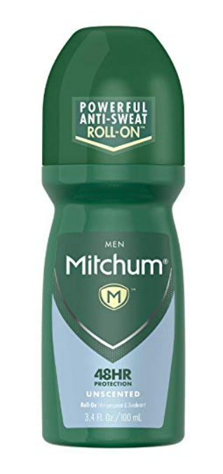 Mitchum Invisible Anti-Perspirant & Deodorant Roll-On, Unscented 3.4 oz (Pack of 4)