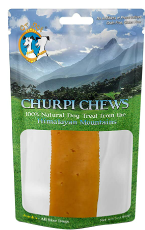 ChurpiChews Natural Long Lasting Dog Treat Chew, Large, 5-Ounce, 1-Piece