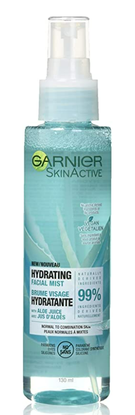 Garnier Aloe Hydrating Facial Mist Facial Treatments 4.4fl oz, pack of 1